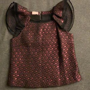 Giamba pink metallic sleeveless tank